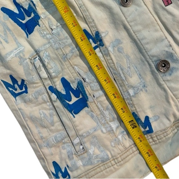 NWT BLACK PIKE HAVANA CHAMPION INTERNATIONAL LEAGUE DENIM STREET GRAFFITI JACKET - Picture 9 of 14